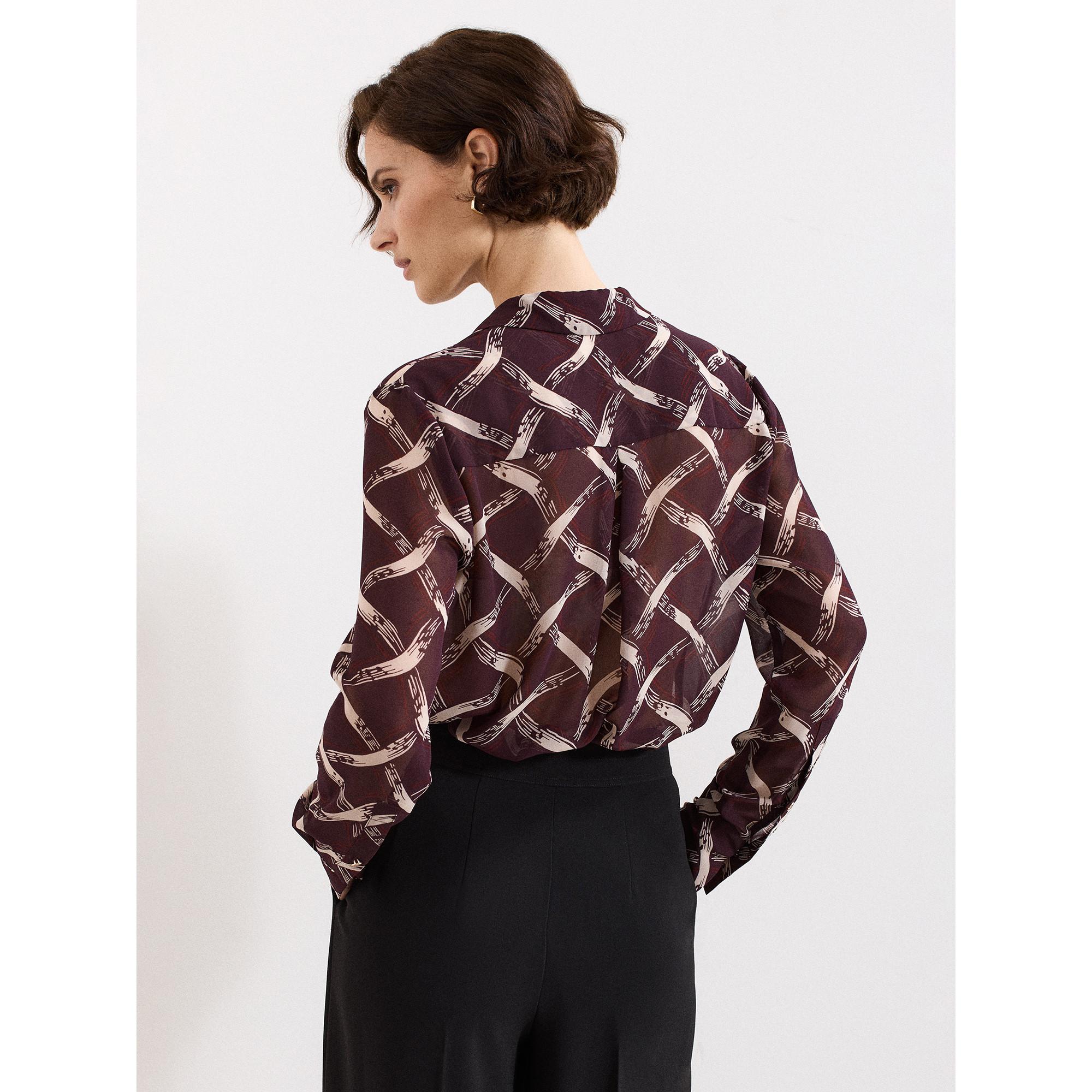 Phase Eight Cora Kariertes Langarmhemd  