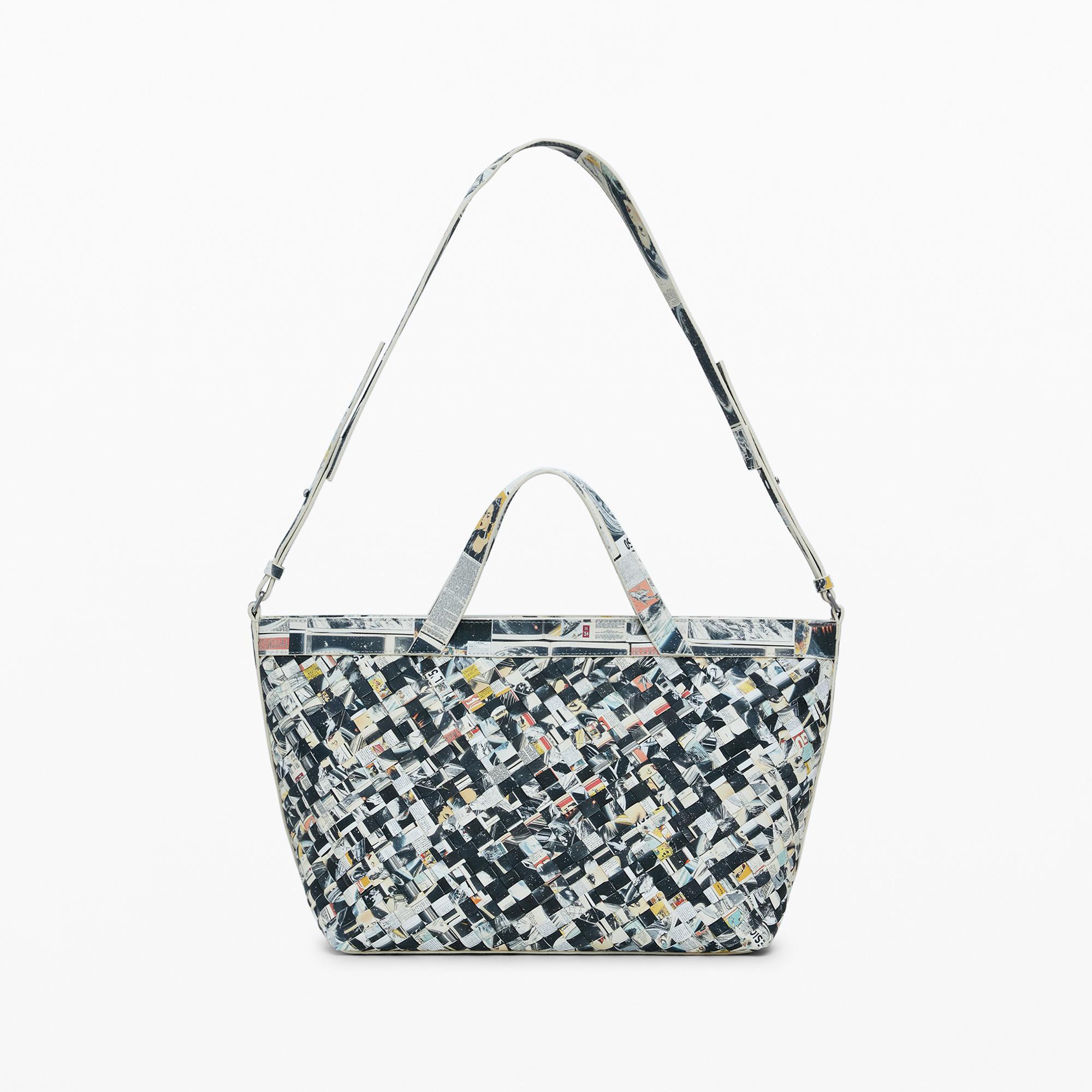Desigual Borsa tote intrecciata  