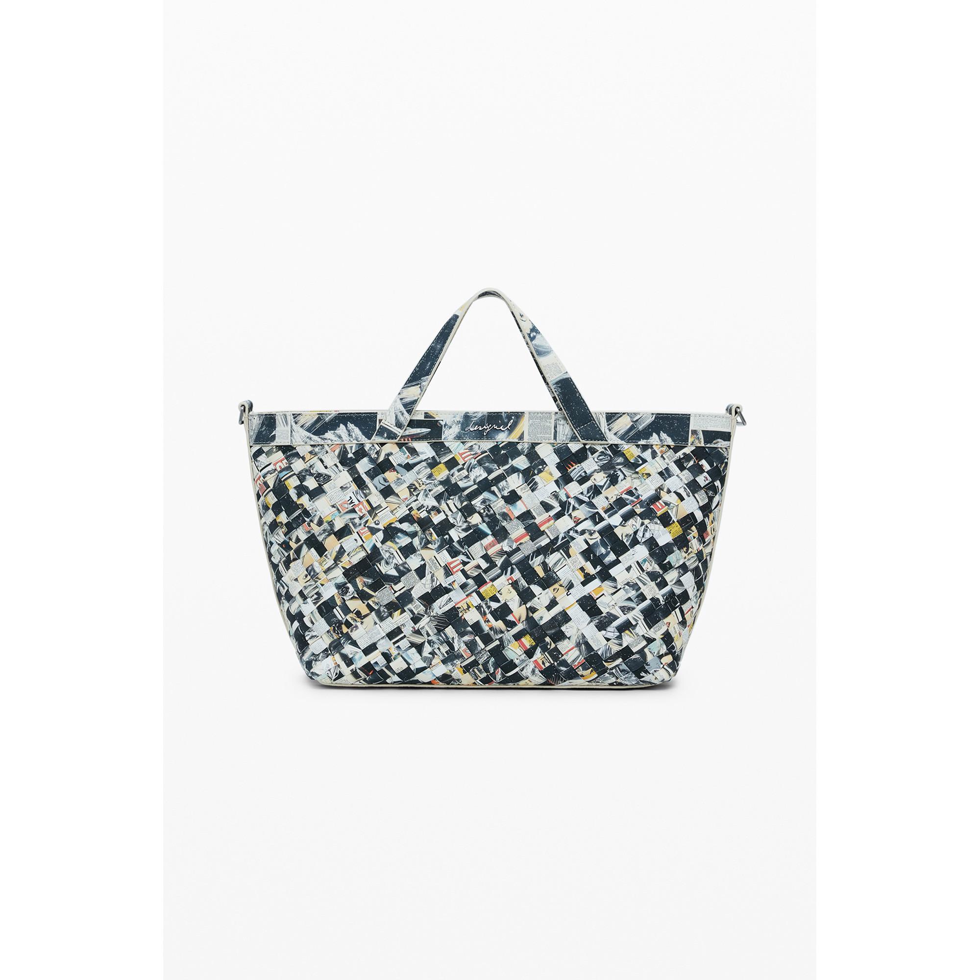 Desigual Borsa tote intrecciata  