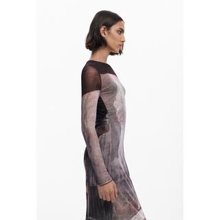 Desigual Robe Midi Manches Longues  