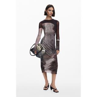 Desigual Robe Midi Manches Longues  