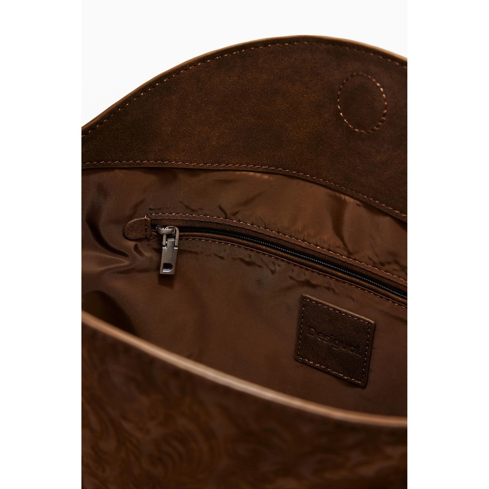 Desigual Borsa a mano Patchwork con borchie  