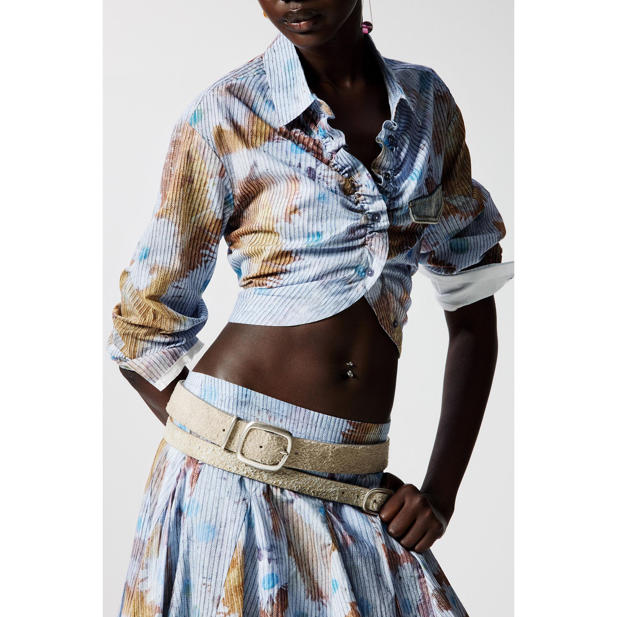 Desigual Gürtel mit Wildleder-Effekt  