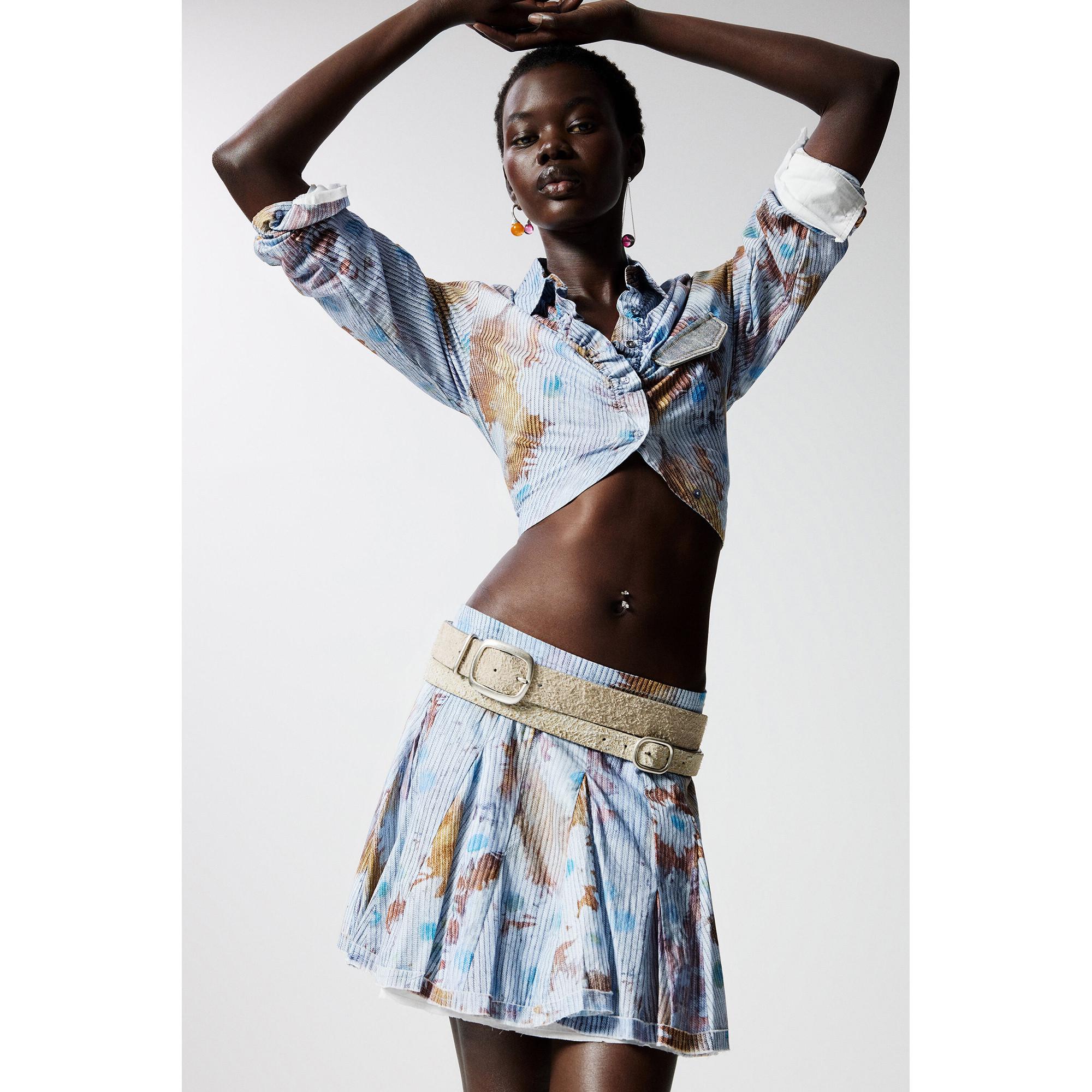 Desigual Gürtel mit Wildleder-Effekt  