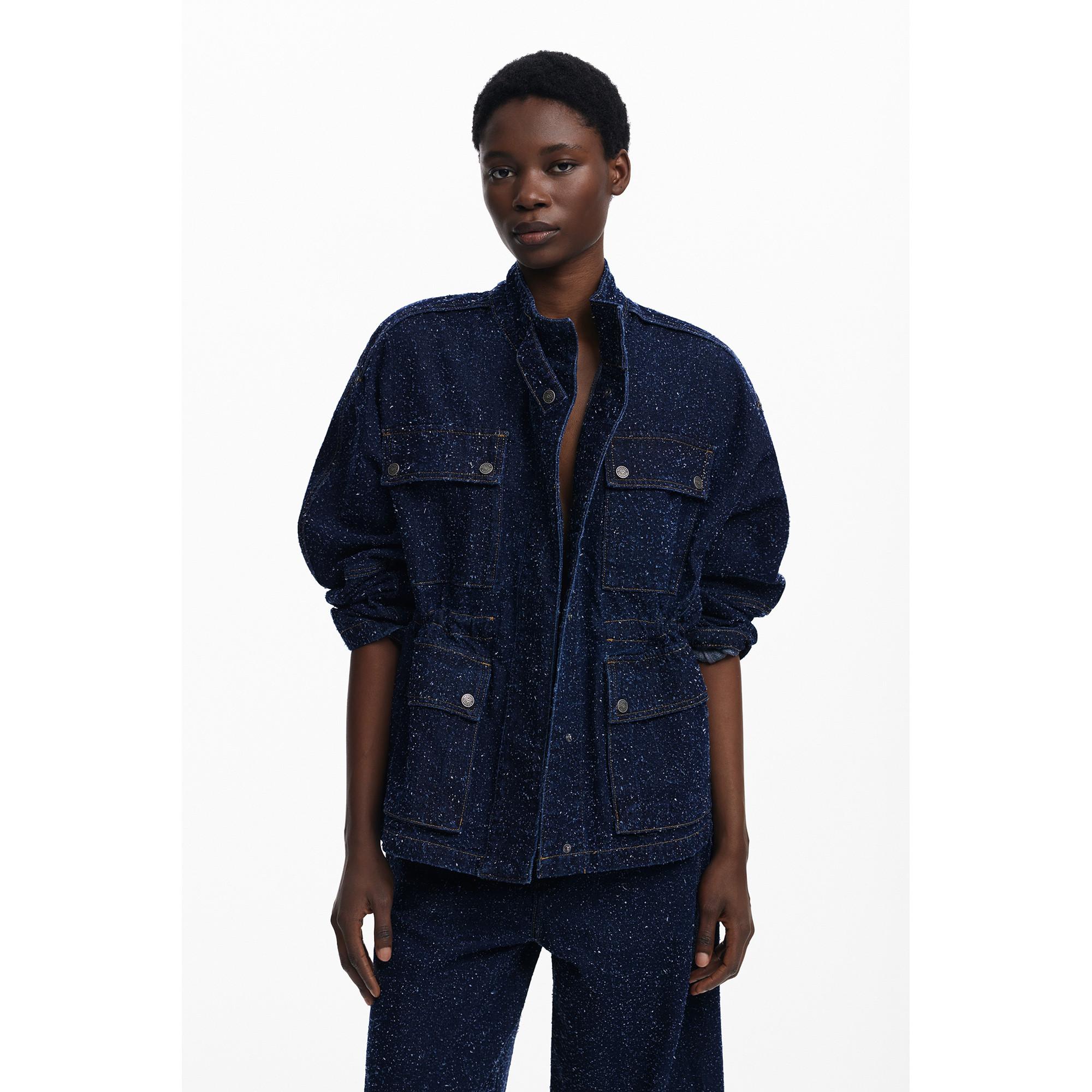 Desigual Giacca Trucker in Denim  