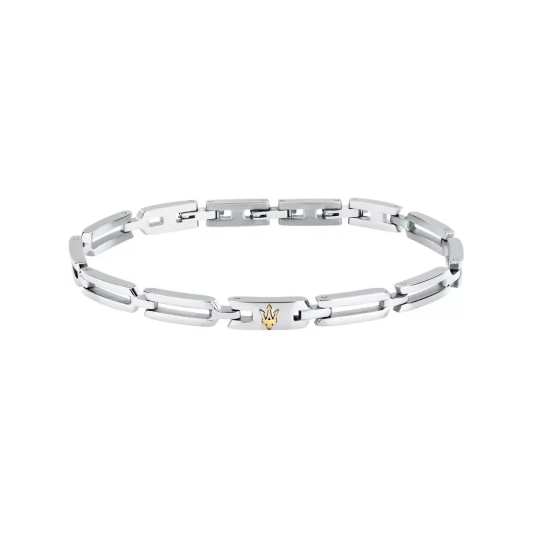 Maserati Bracelet Iconic18.5 3 Cm Silver One Size Homme 3