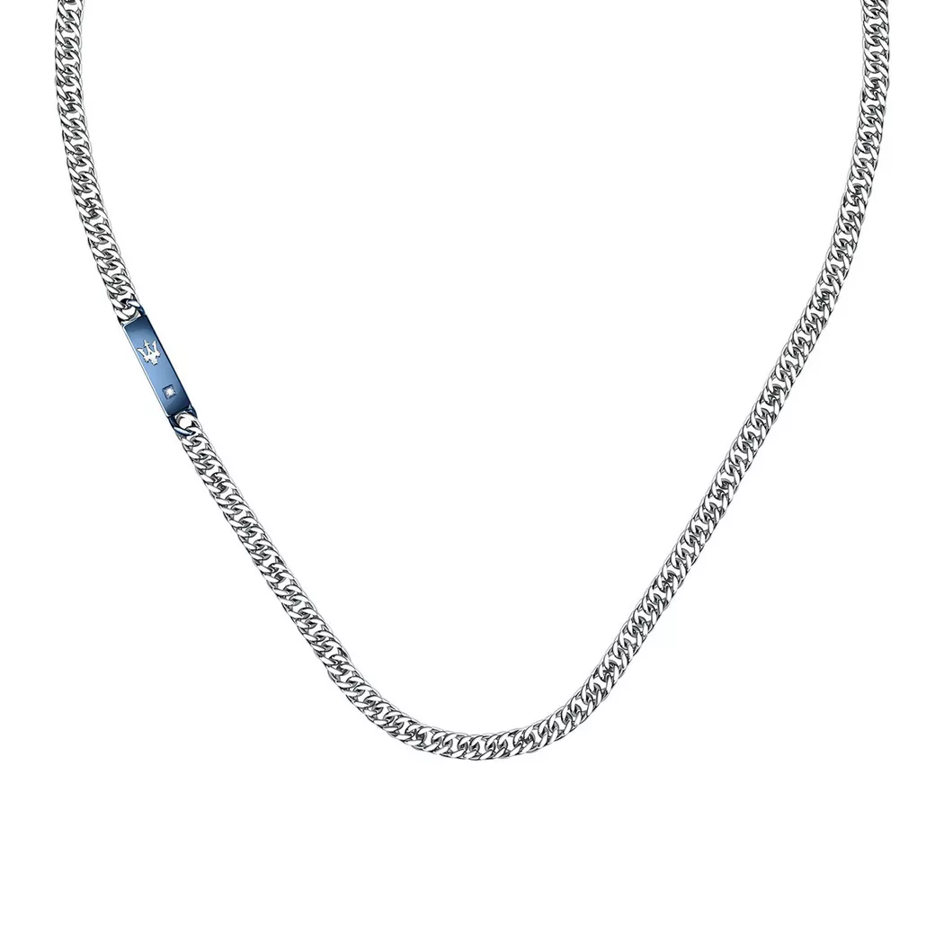 Maserati - Halskette, Diamonds, 55 CM, Silberfarben