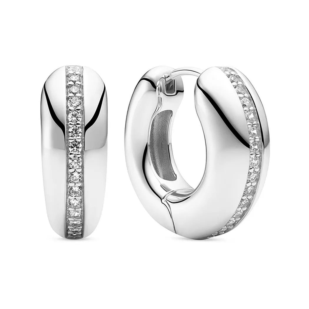 Sif Jakobs - Creolen, Palermo, One Size, Silber