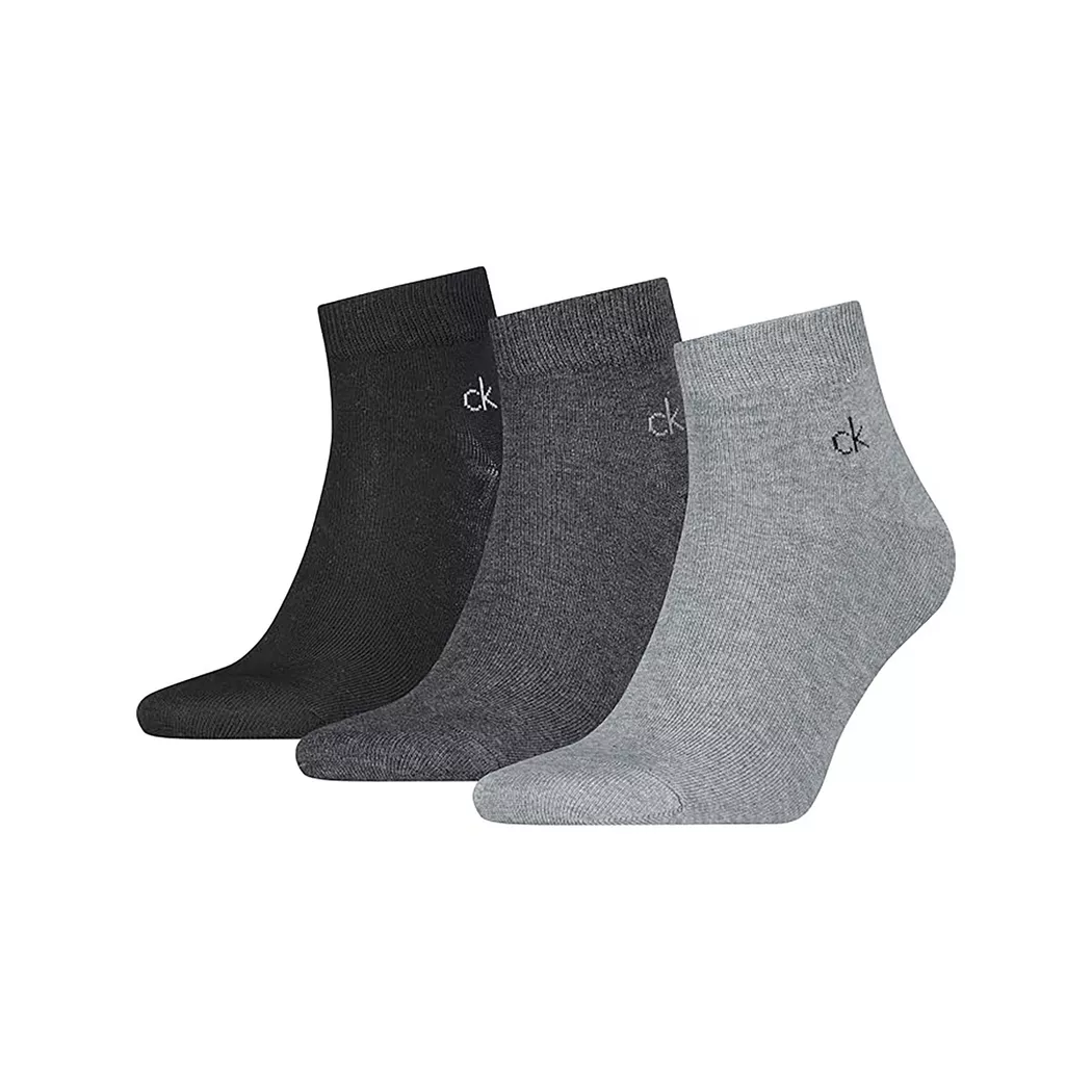 Calvin Klein - Socken, 3er-Pack, für Herren, Grau Melange, Größe 43-46