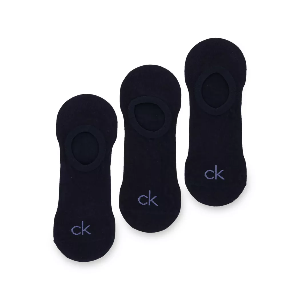 Füßlinge CALVIN KLEIN "CK MEN FOOTIE HIGH CUT", Herren, Gr. 39-42, navy, Baumwollmischung, normal, Socken, hoch geschnittene Silhouette, Cotton-Mix