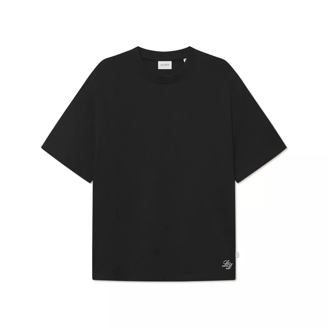 LES DEUX - T-Shirt, für Herren, Black, Größe M