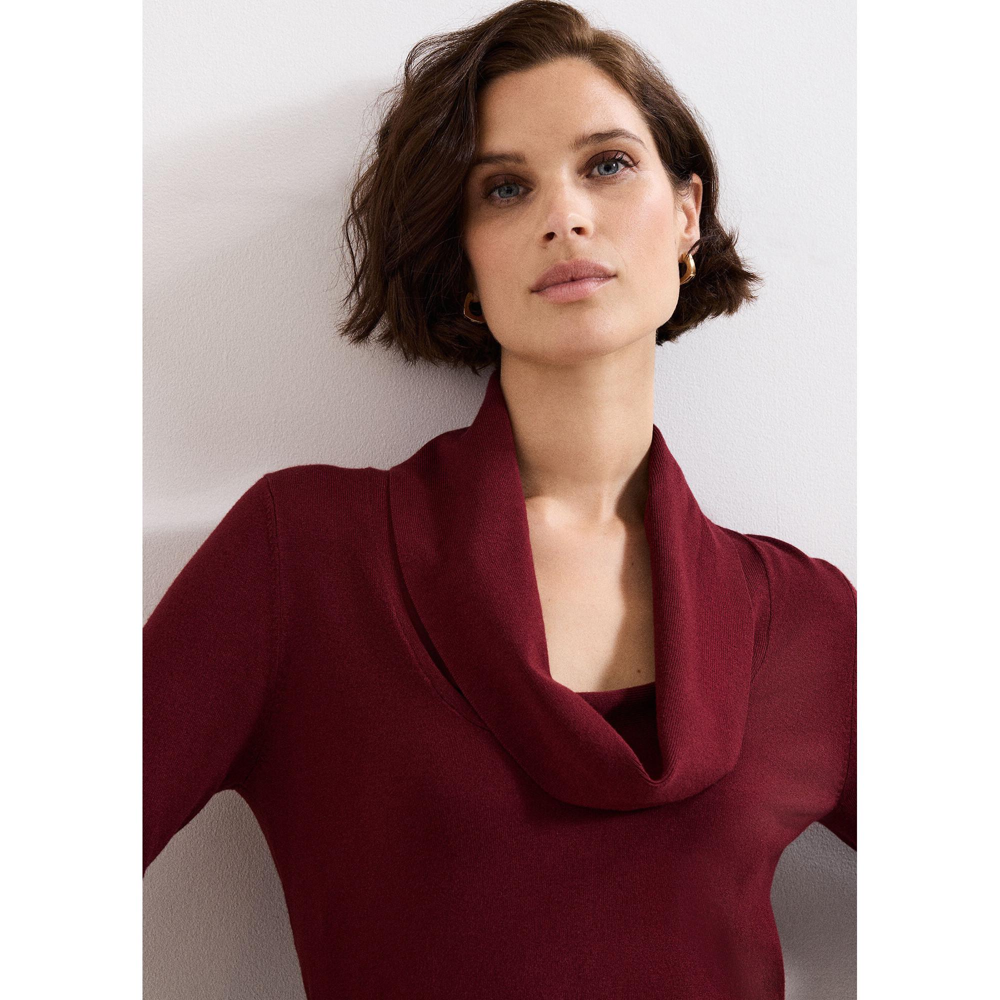 Phase Eight Lottie Col Drapé Pullover  