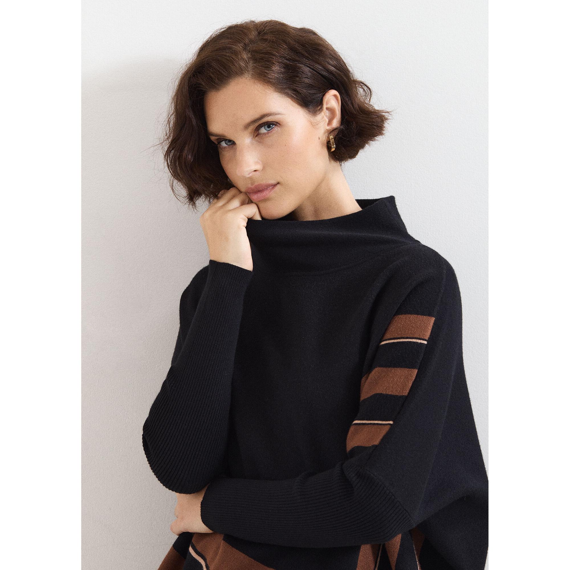 Phase Eight Athena Poncho Pullover mit Fransen  