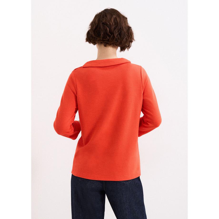 Phase Eight Remy Top Col Drapé avec Détail Bouton  