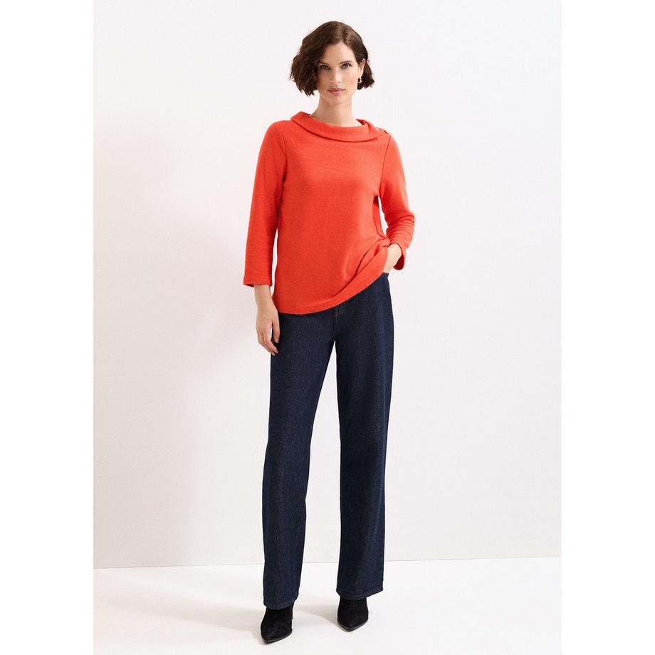 Phase Eight Remy Top Col Drapé avec Détail Bouton  