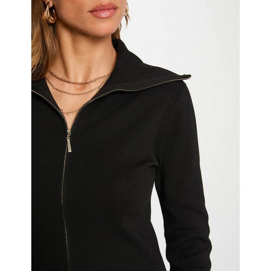 MORGAN Strickkleid mit Reissverschluss  