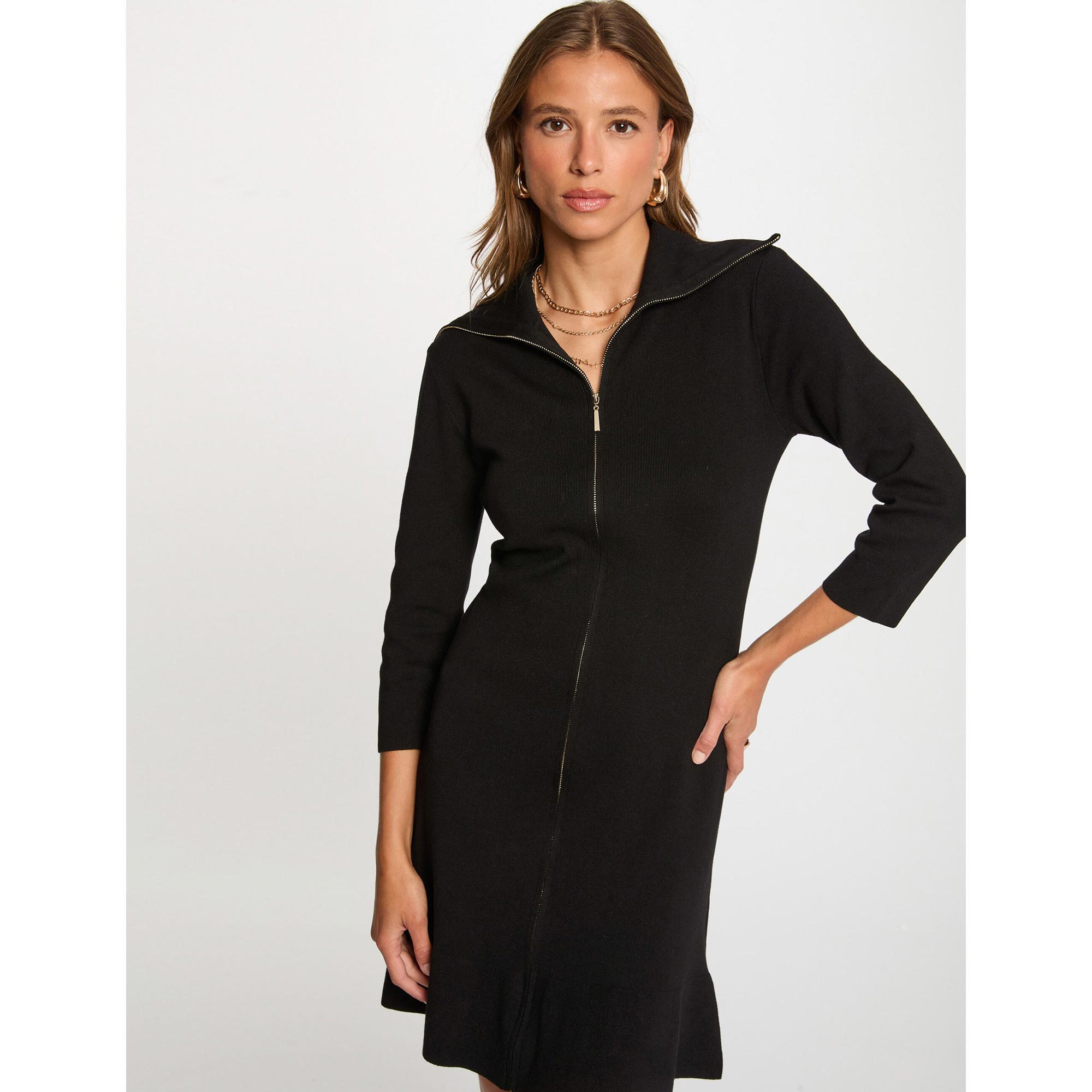 MORGAN Abito in Maglia con Cerniera  