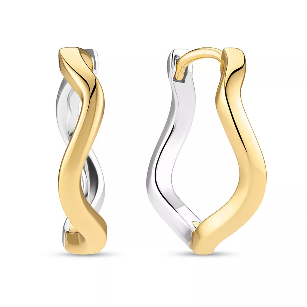 Sif Jakobs - Creolen, Ellera Waves, One Size, Goldfarben 5