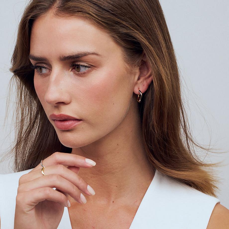 Sif Jakobs ELLERA WAVES Orecchini a cerchio 