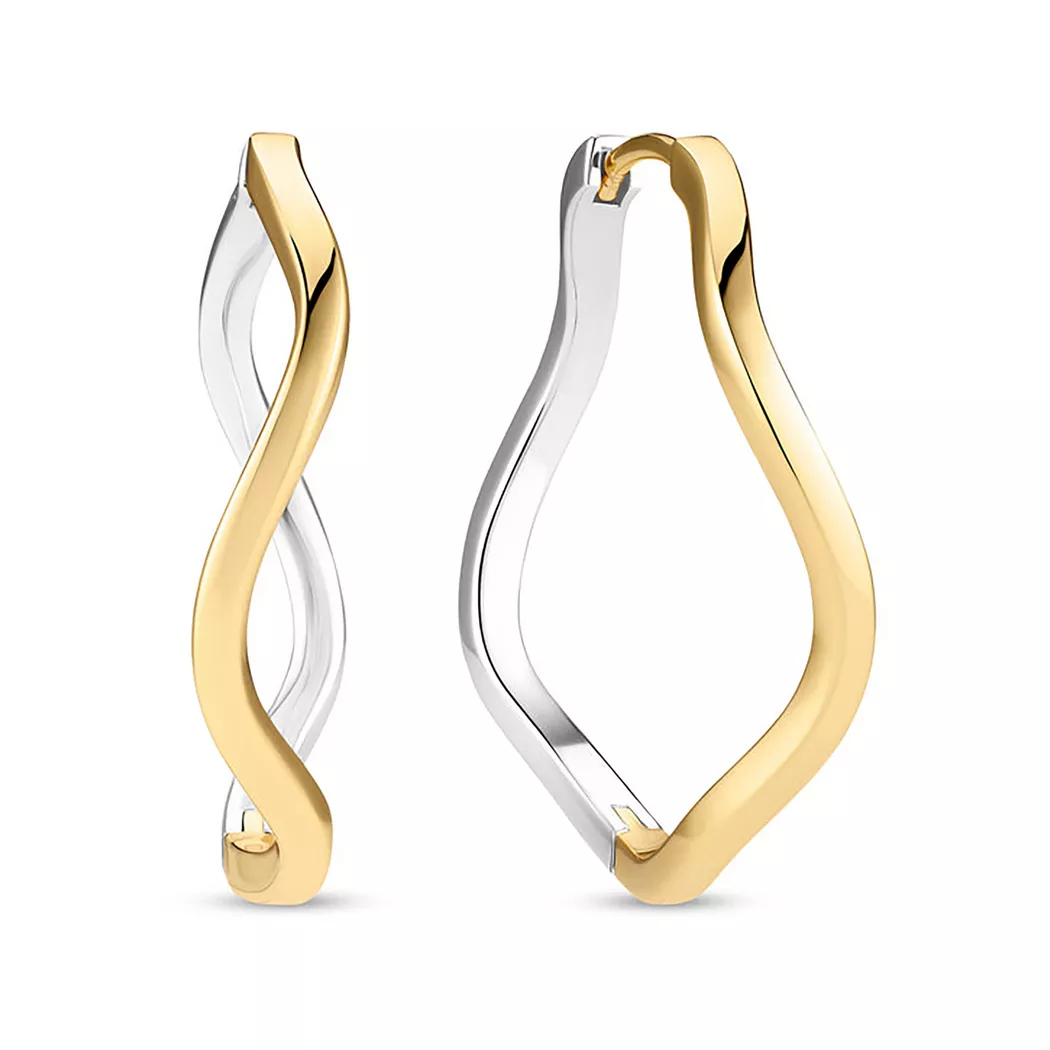 Sif Jakobs - Creolen, Ellera Waves, One Size, Goldfarben 4