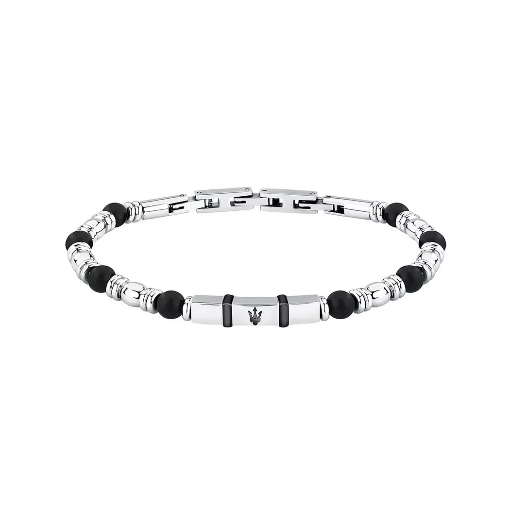 Maserati Bracelet Iconic18.5 3 Cm Silver One Size Homme