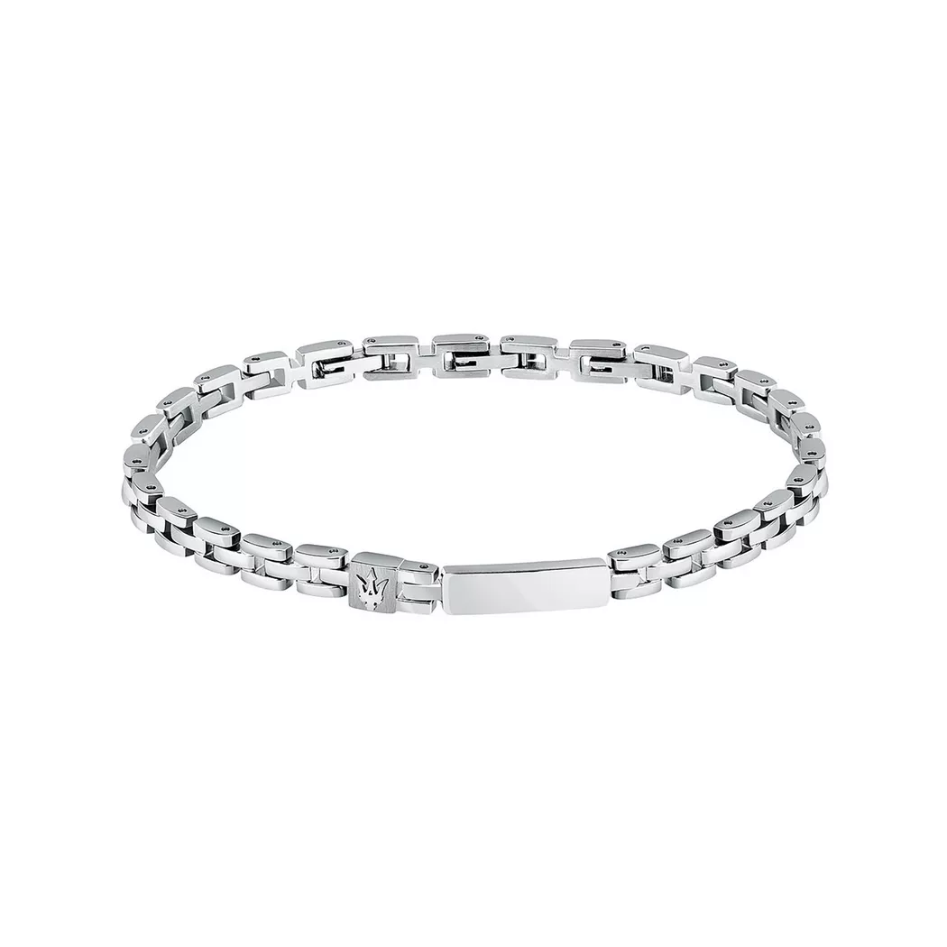 Maserati Bracelet Iconic18.5 3 Cm Silver One Size Homme 5
