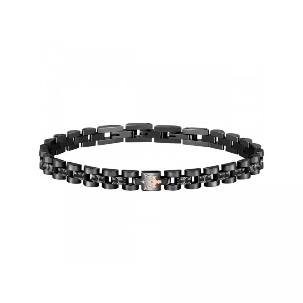 Maserati - Armband, Iconic, 22cm, Silberfarben