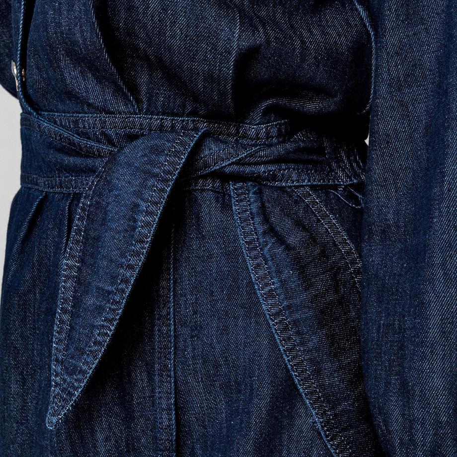 MORGAN Robe Mini en Denim avec Ceinture  