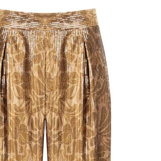 RINASCIMENTO Pantalon Large Fleuri Pailleté  