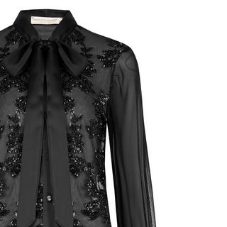 RINASCIMENTO Langarmbluse mit Schluppenkragen  