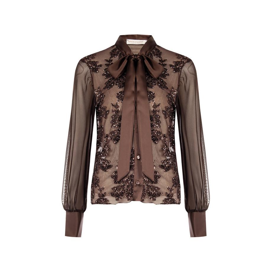 RINASCIMENTO Chemisier à manches longues avec col lavallière  