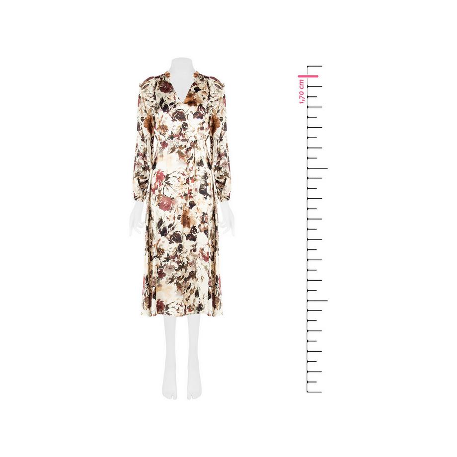 RINASCIMENTO Robe Longue Maxi Manches Longues Imprimé Floral  