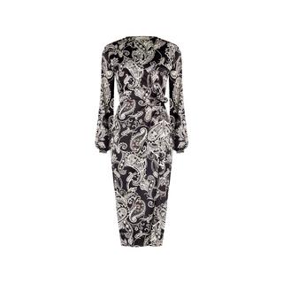 RINASCIMENTO All-Over-Print Langarm Midi-Kleid  