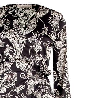 RINASCIMENTO All-Over-Print Langarm Midi-Kleid  