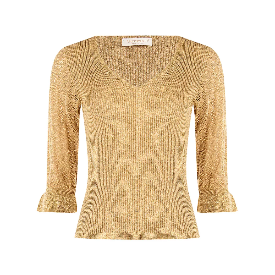 Rinascimento - Pullover, für Damen, Gold, Größe S/M