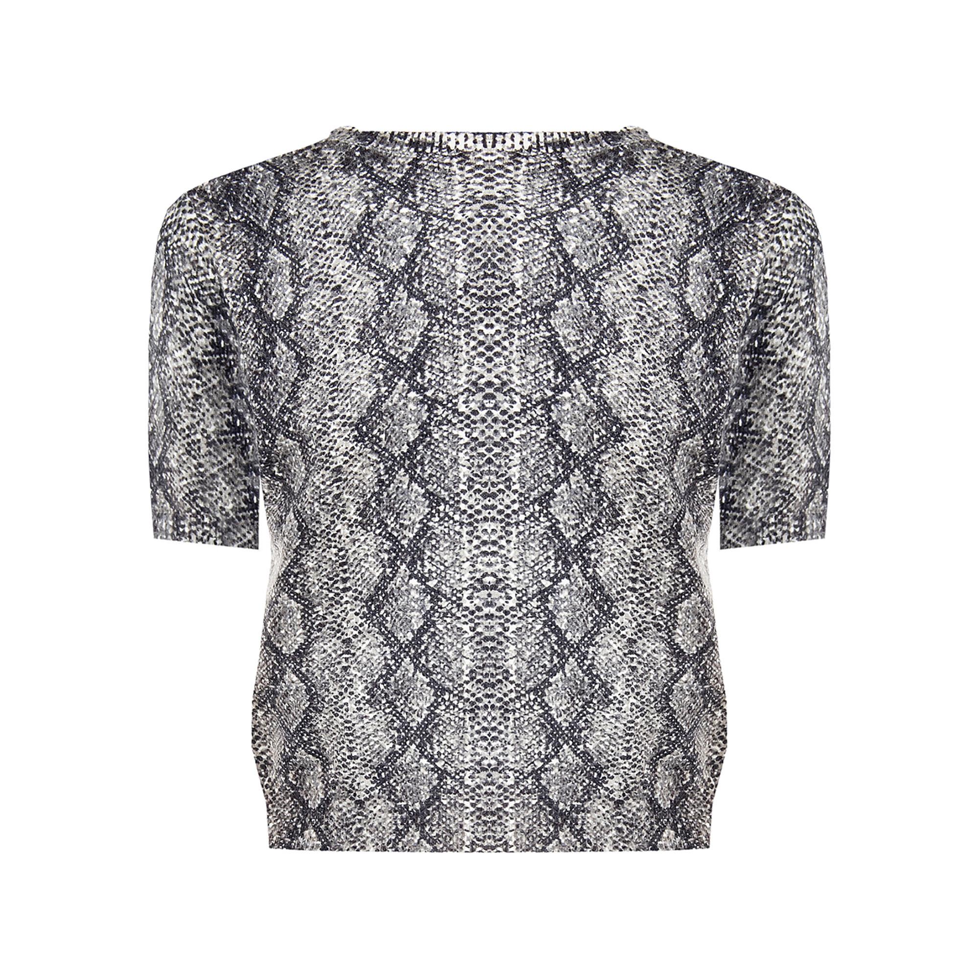 RINASCIMENTO Pull à Manches Courtes avec Encolure Ronde Ornée  