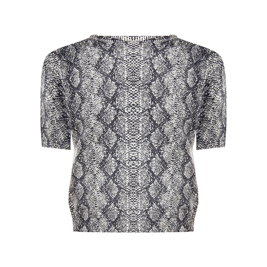 RINASCIMENTO Pullover Stampa Serpente Scollo Decorato  