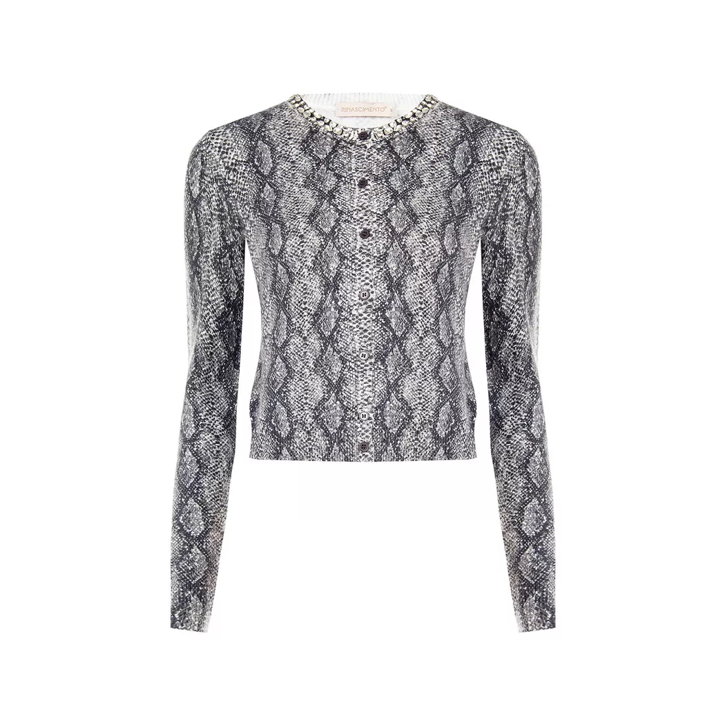 Rinascimento - Cardigan, für Damen, Anthrazit, Größe XL