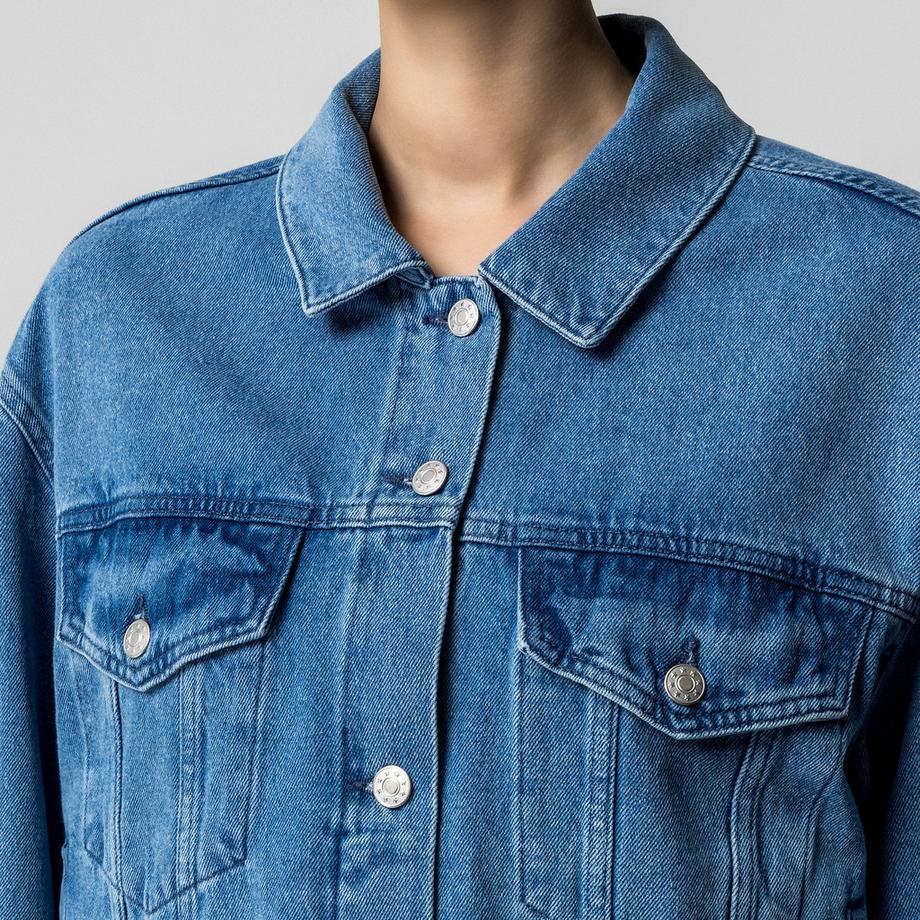 Manor Woman Kurze Jeansjacke Relaxed Loose Fit  