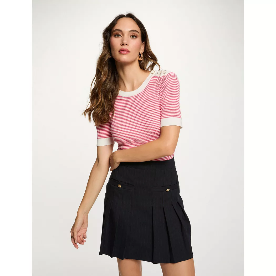 Morgan - Kurzer Lederrock, für Damen, Blau, Größe 36