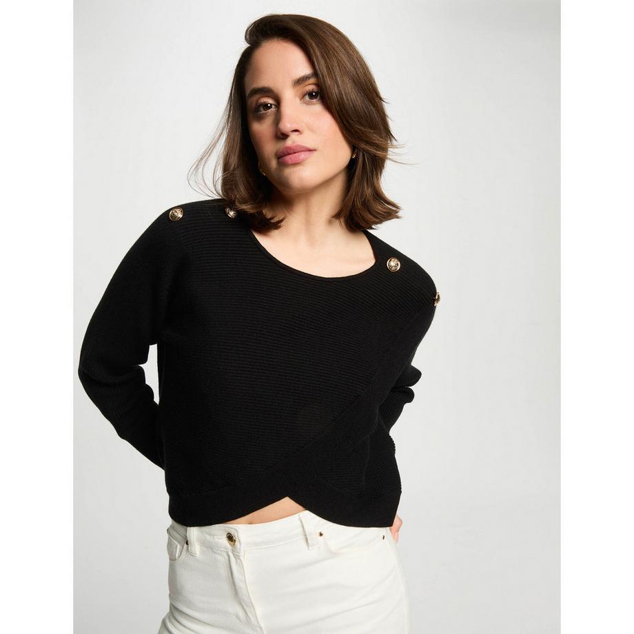 MORGAN Pull avec boutons décoratifs  