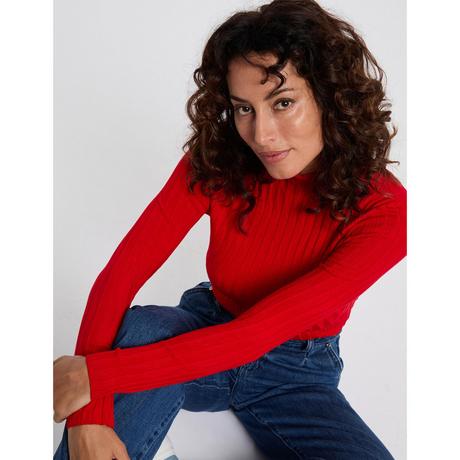 MORGAN Gerippter Strickpullover  