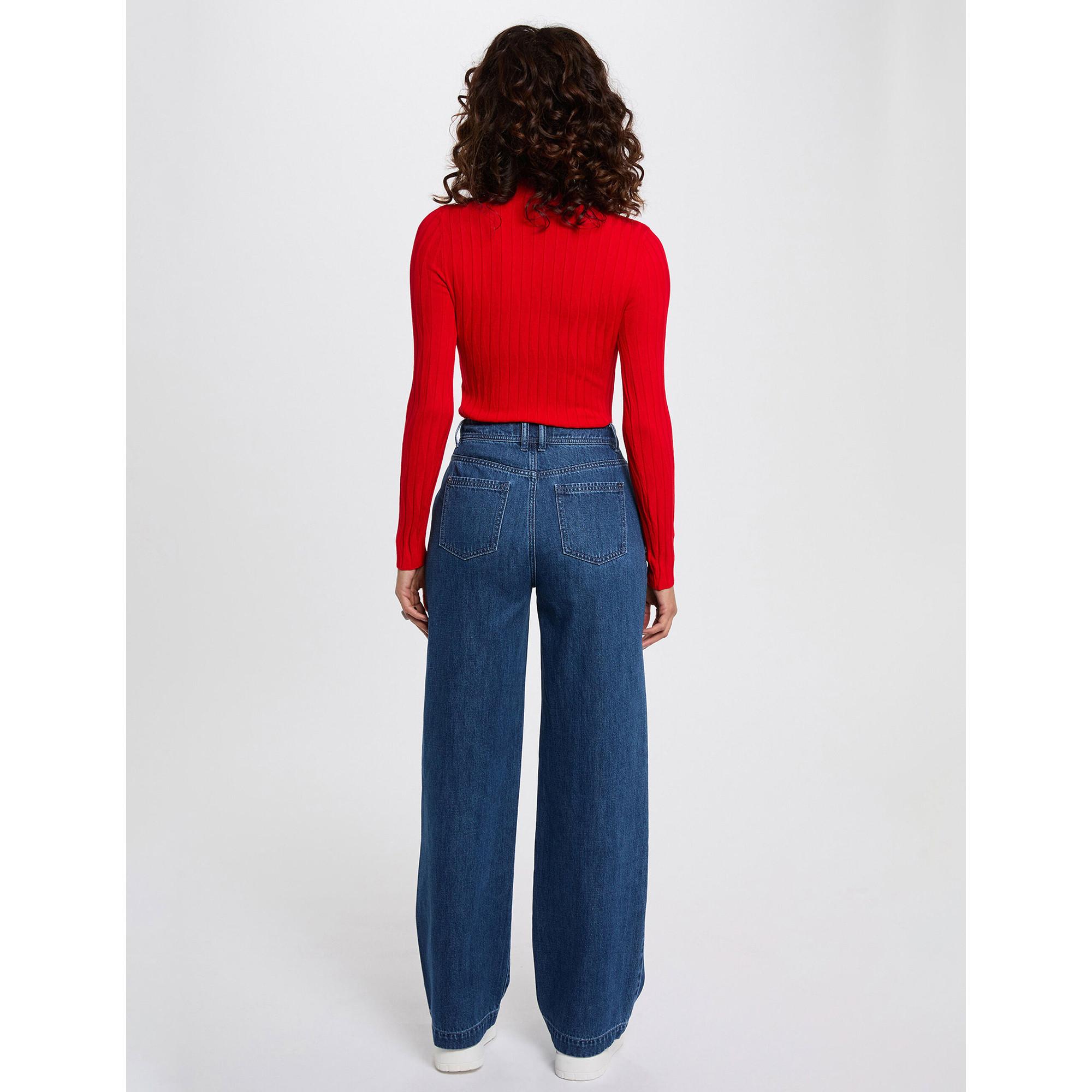 MORGAN Gerippter Strickpullover  