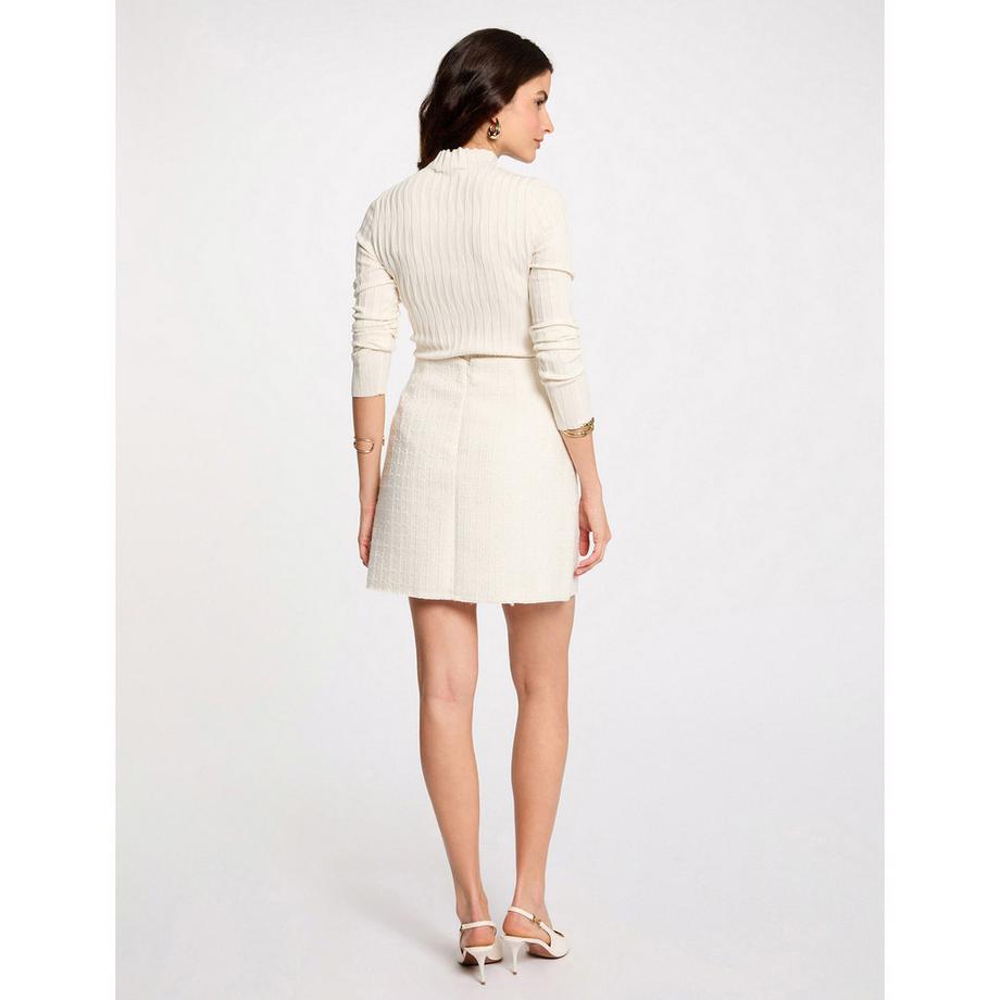 MORGAN Gerippter Strickpullover  