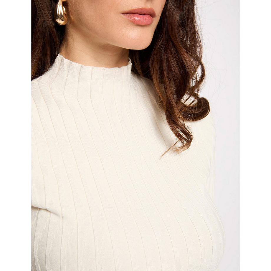 MORGAN Gerippter Strickpullover  