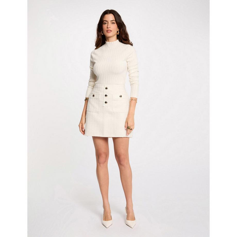 MORGAN Gerippter Strickpullover  