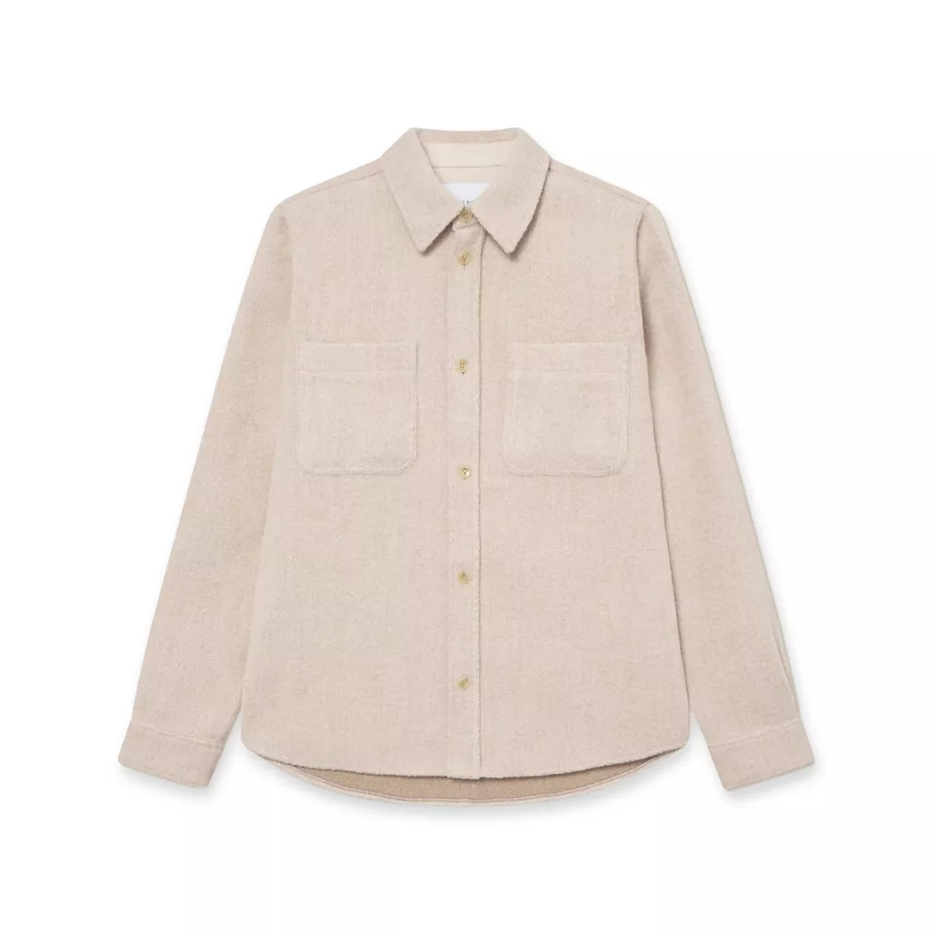 LES DEUX - Overshirt, für Herren, Beige, Größe M