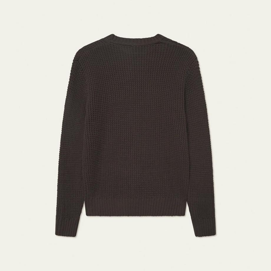 LES DEUX Alvin Waffle Crewneck Knit Regular Fit  