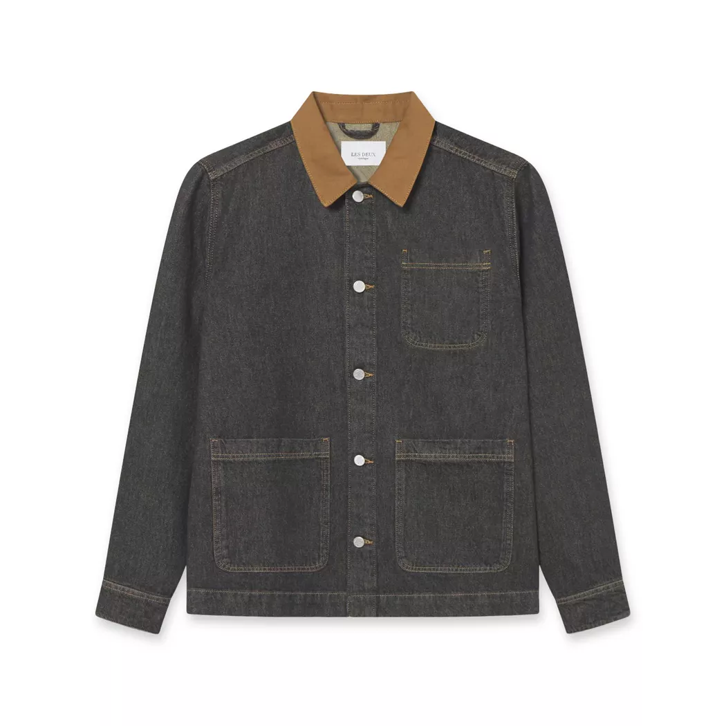 LES DEUX - Overshirt, für Herren, Black, Größe XL