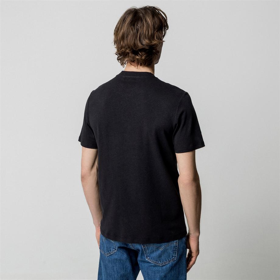 Manor Man T-Shirt en Lin Coupe Regular  